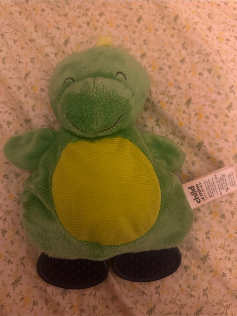 Soft Green Plush baby toy